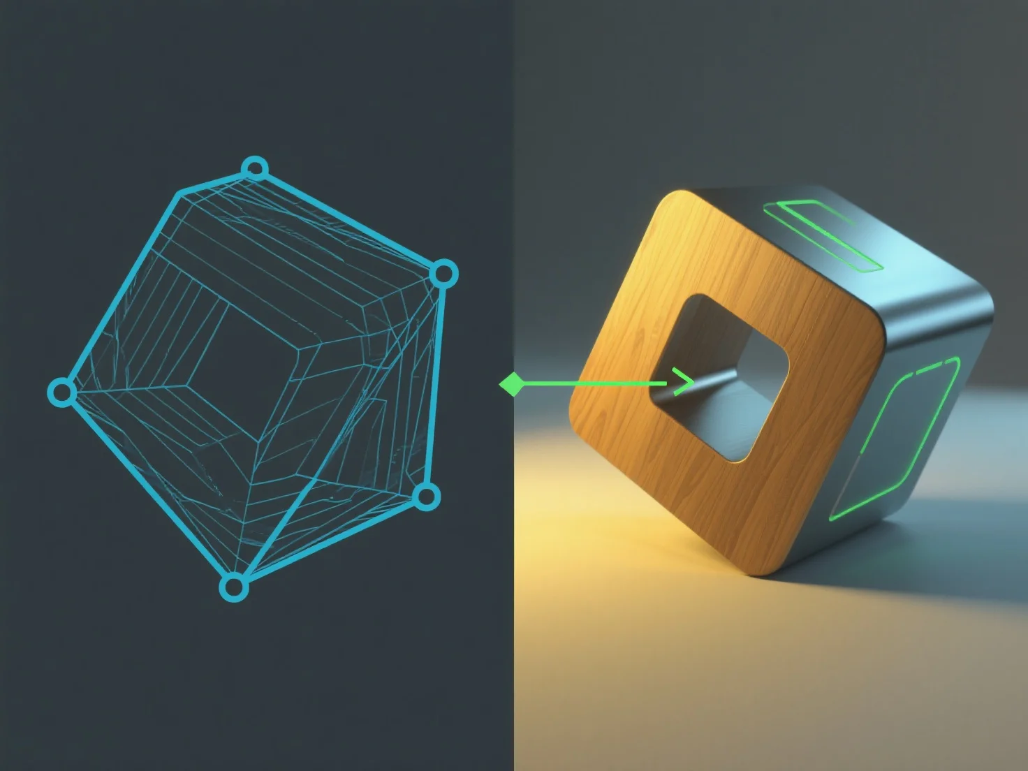 What is the difference between rendering and modeling in 3D design?