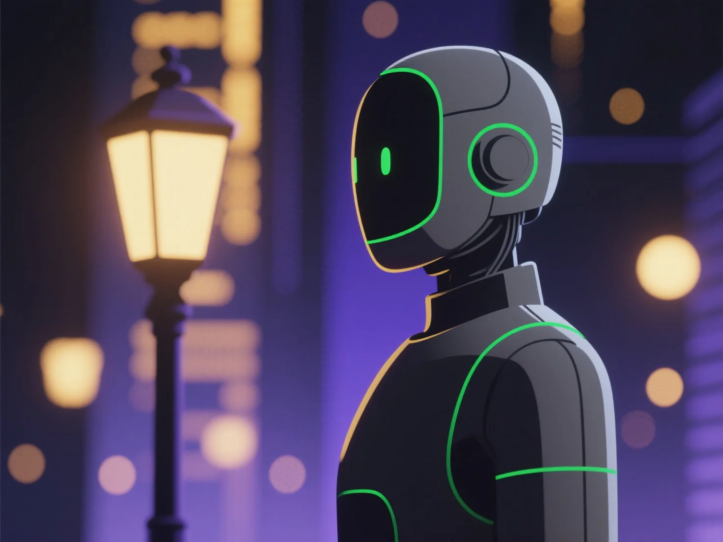 How is depth of field used in 3D rendering for cinematic effects?