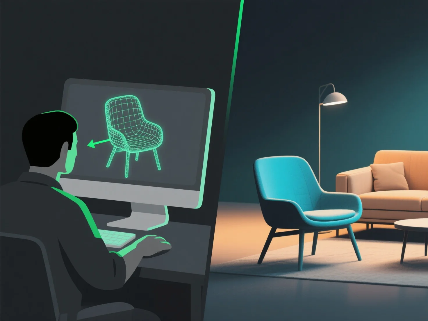 How does a 3D modeler create models for augmented reality applications?