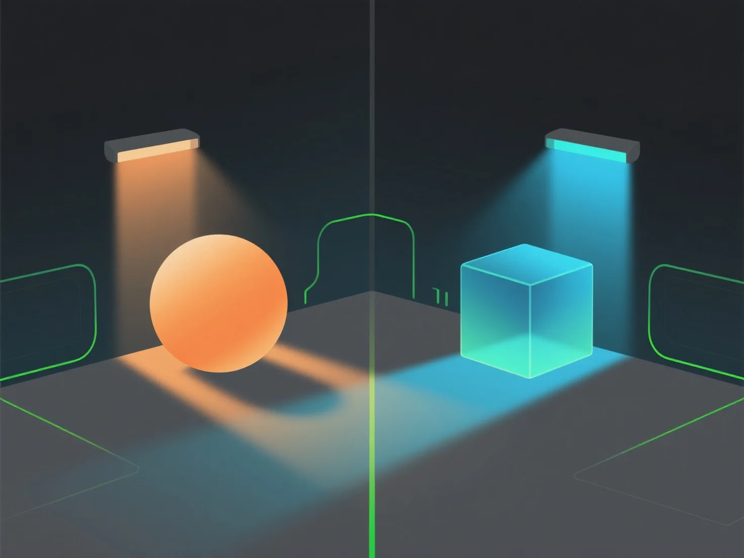 How does color temperature affect lighting in a 3D scene?