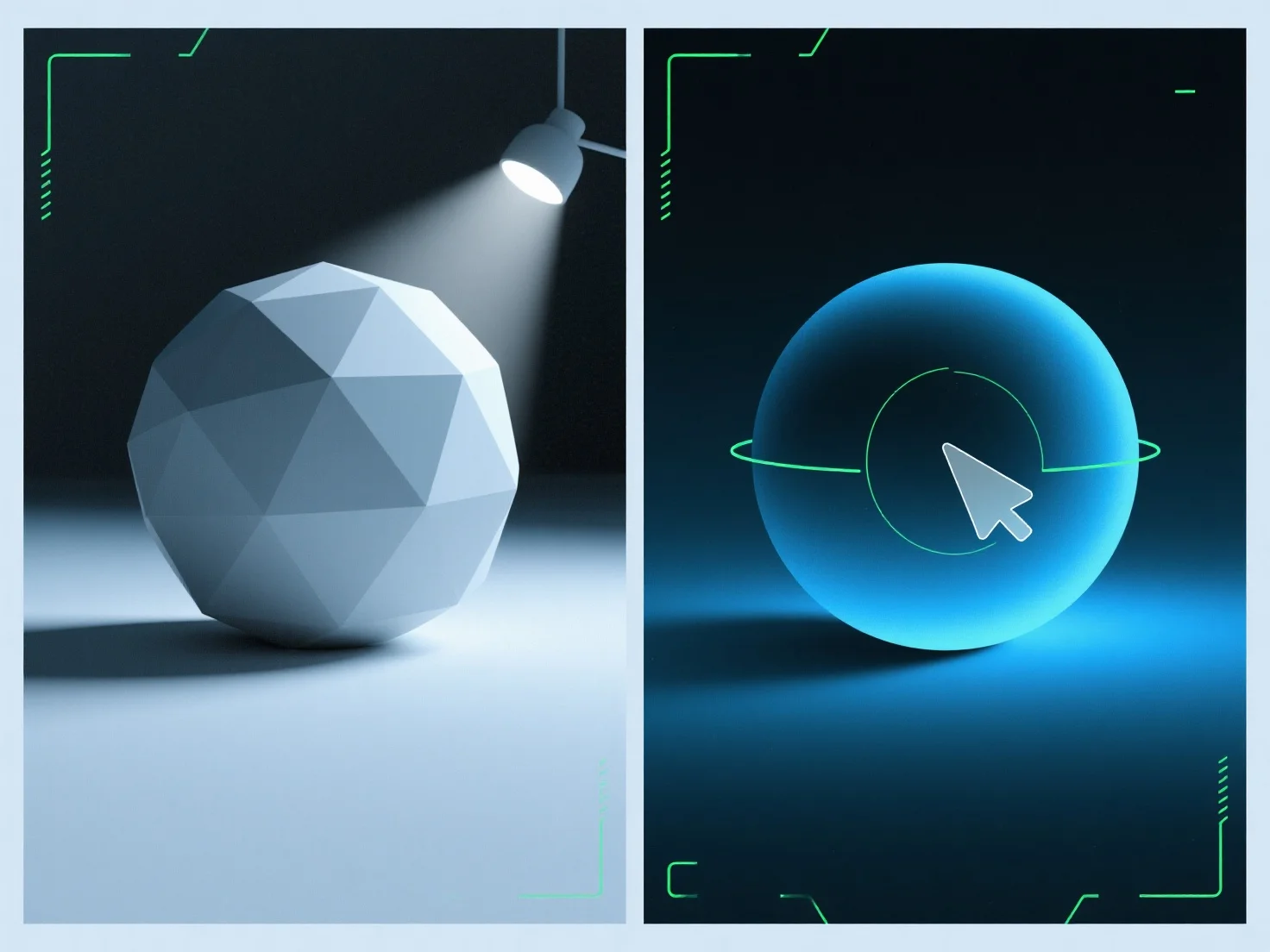 How is ambient light used to fill in shadows in 3D renders?