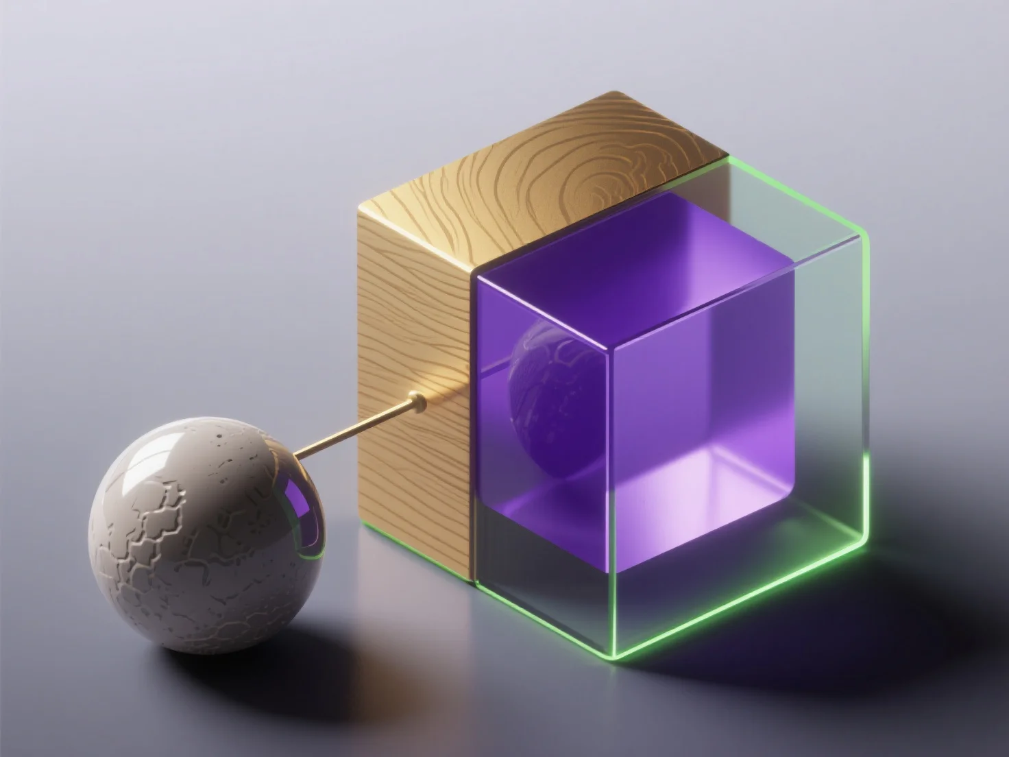 What is the role of materials in 3D rendering?