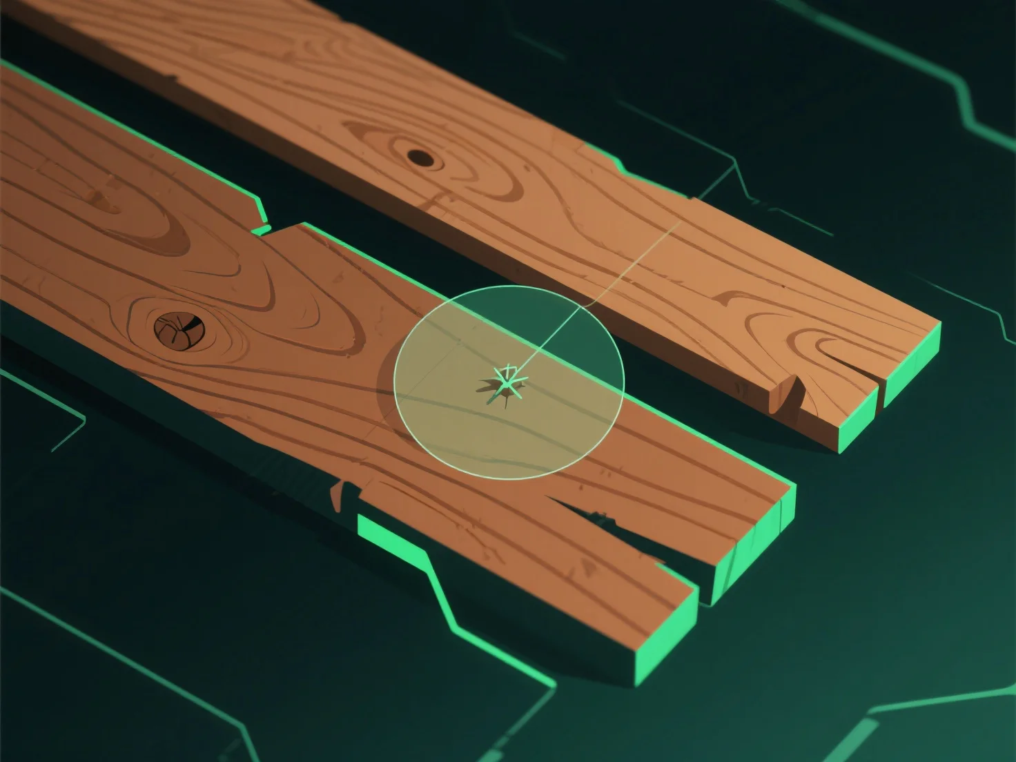 How do you create realistic textures for wood in 3D modeling?