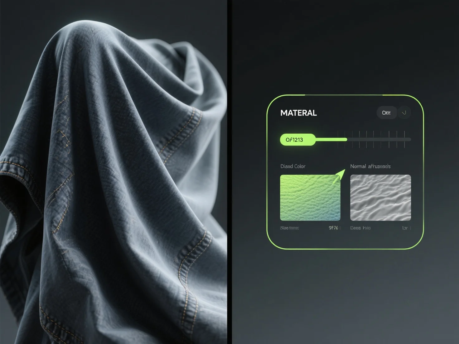 How can you create realistic fabric textures in 3D models?