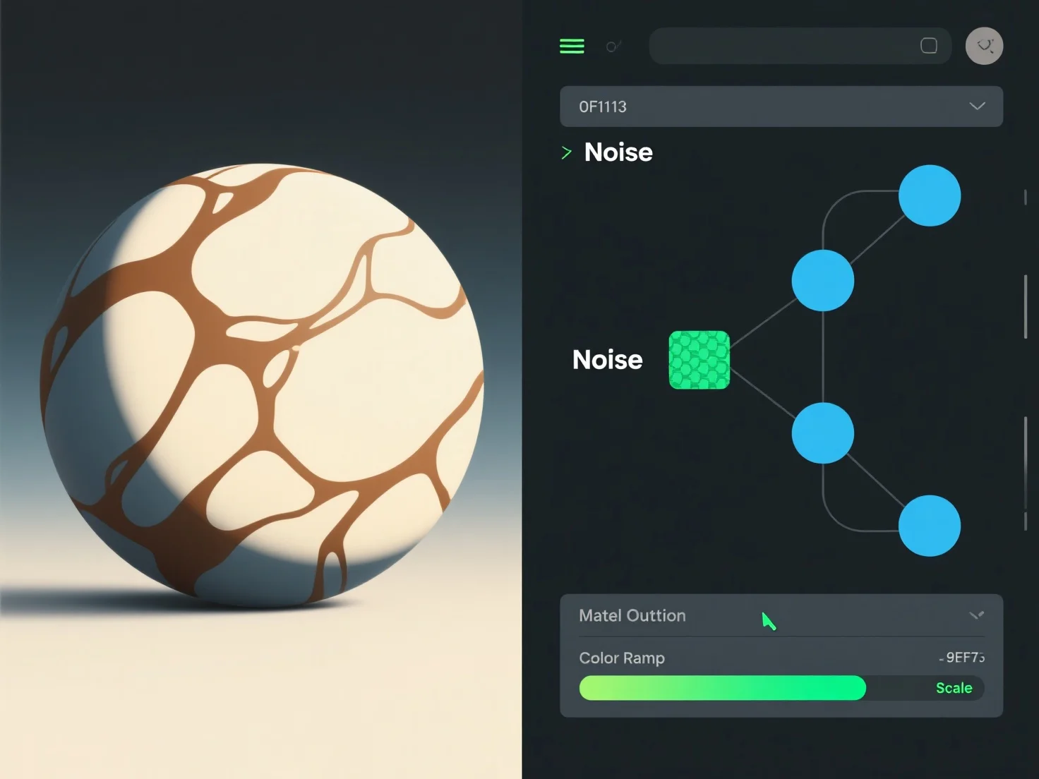 What is a procedural texture, and how is it created in 3D software?