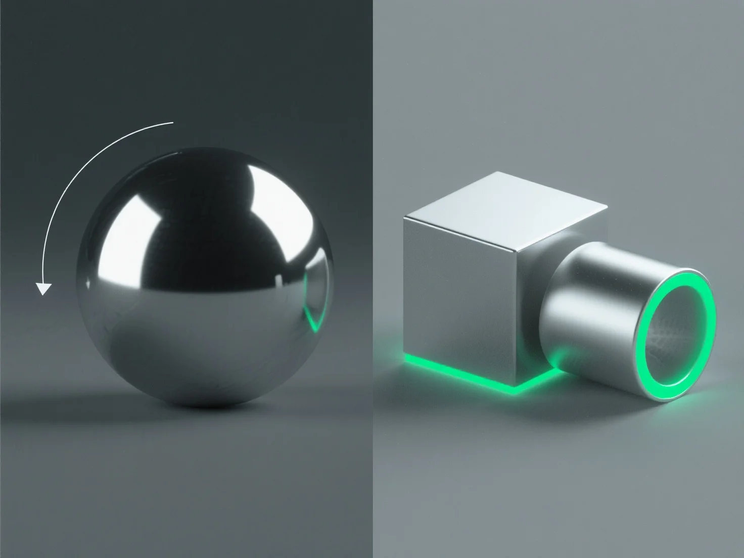 How do you create realistic metallic surfaces in 3D design?