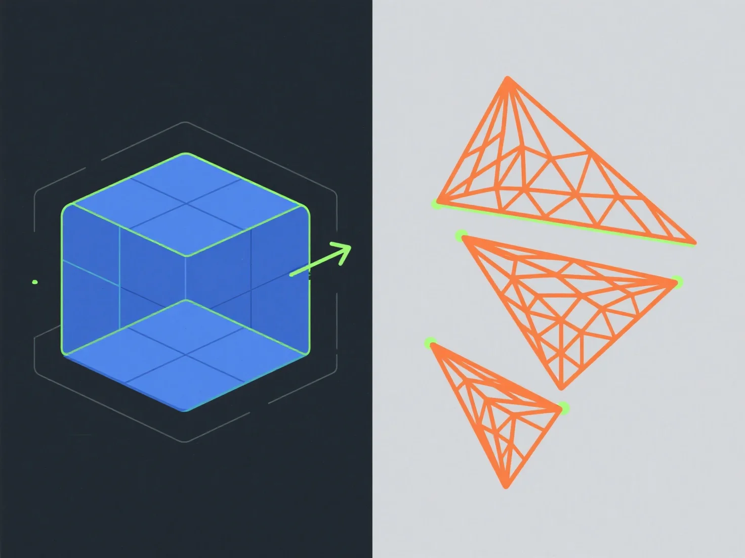What is the difference between quads and triangles in 3D modeling?