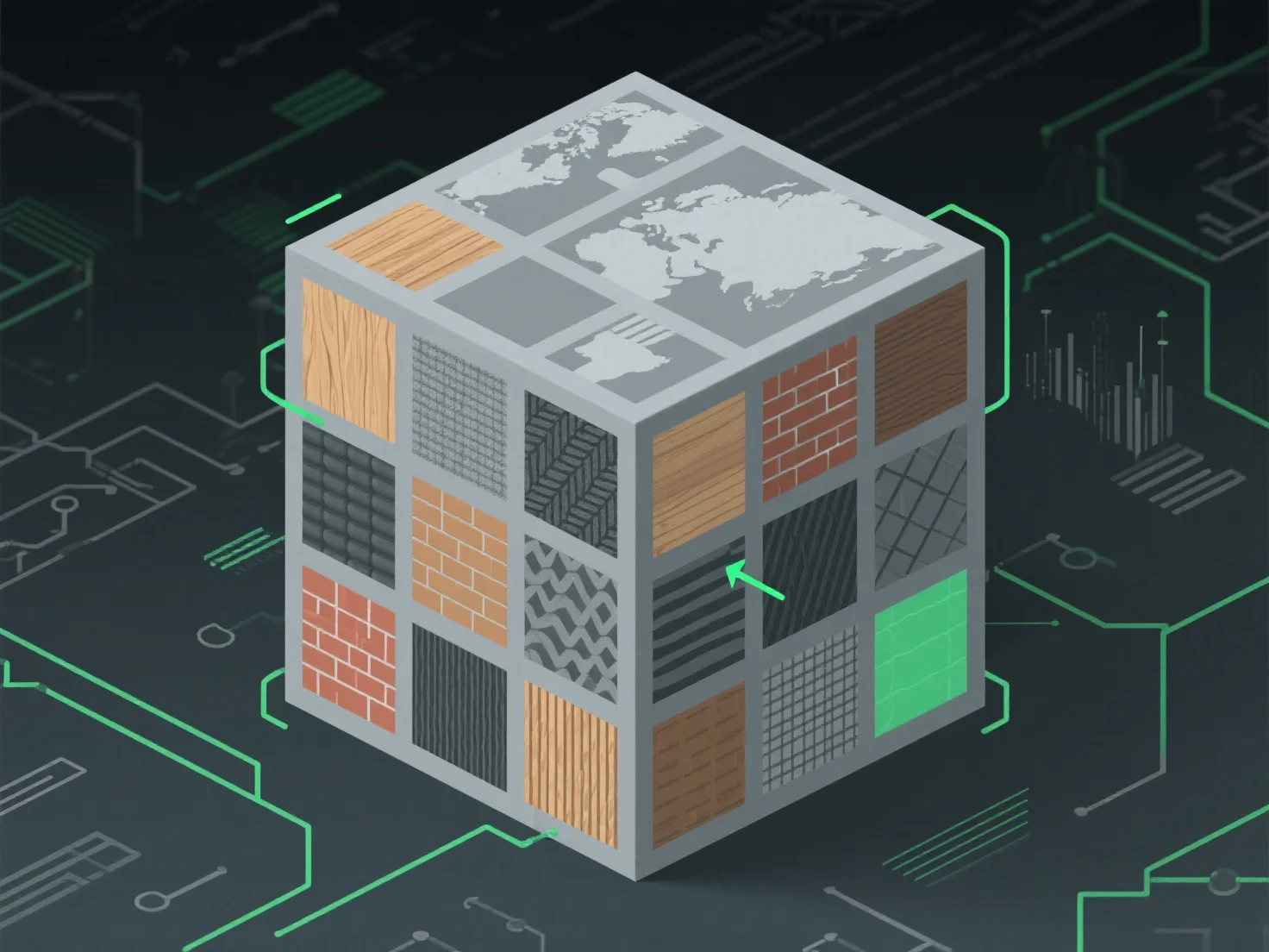 How do you handle texture atlases for optimized texture mapping?