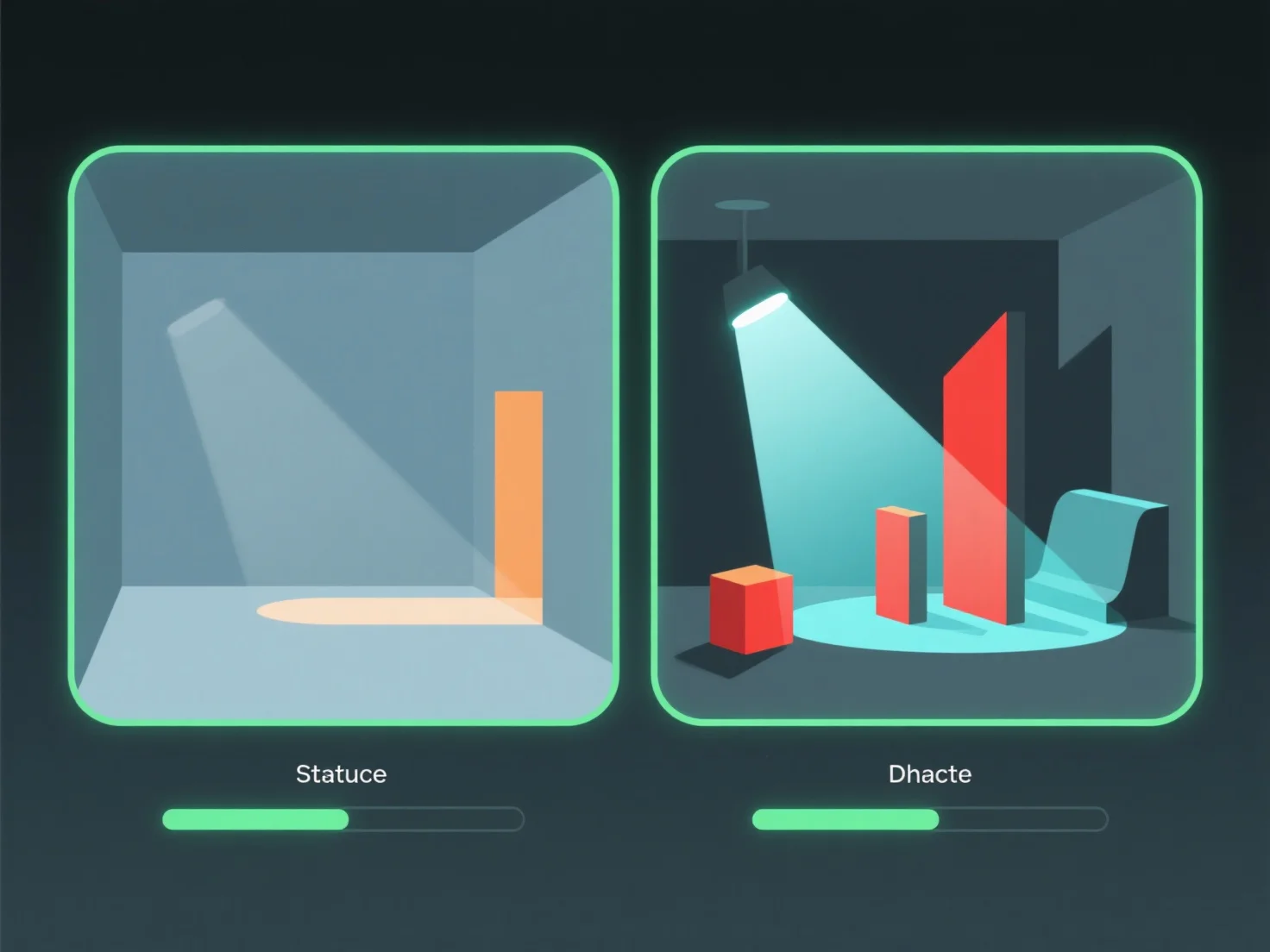 How does the use of dynamic lighting affect the performance of 3D scenes?