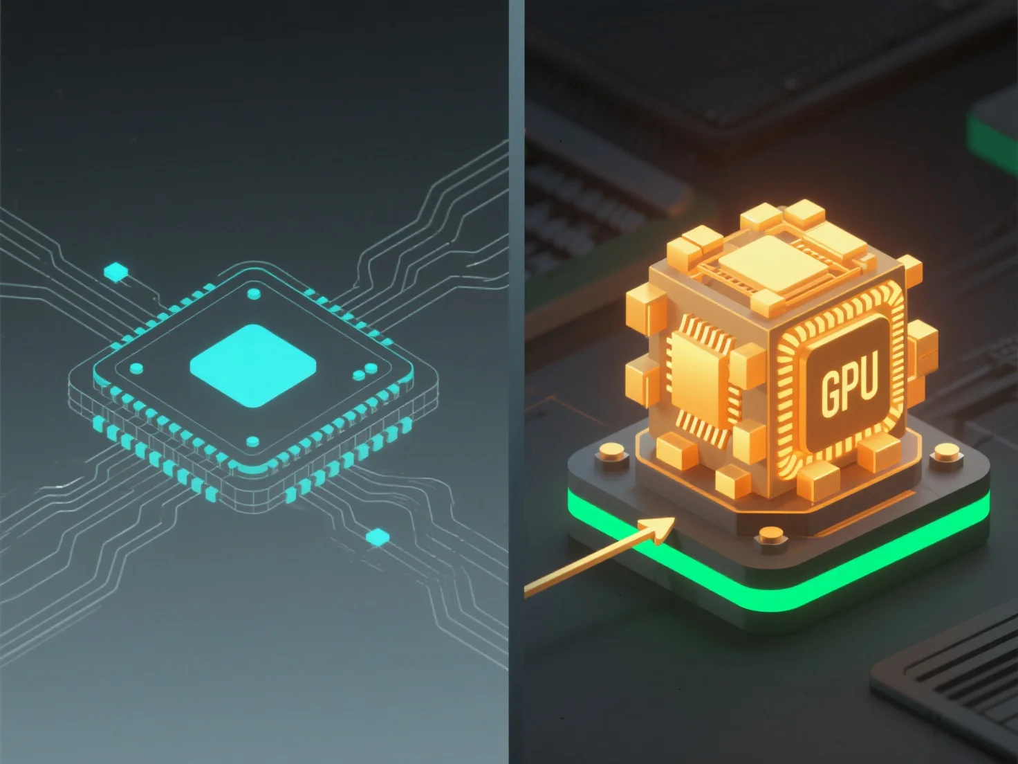 How does GPU acceleration impact the performance of 3D rendering?
