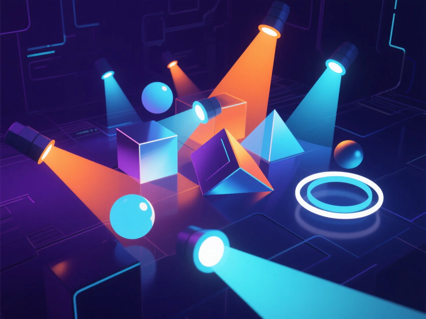 How do you optimize the rendering of complex 3D scenes with multiple light sources?