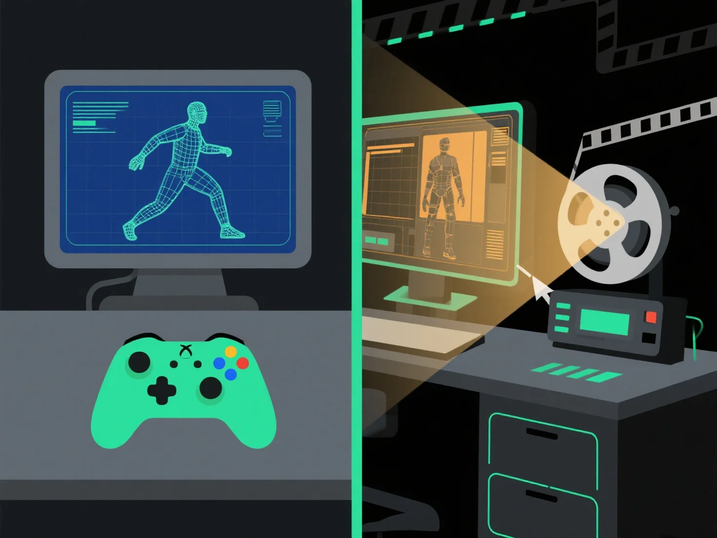 How do animation techniques differ between real-time and offline 3D applications?