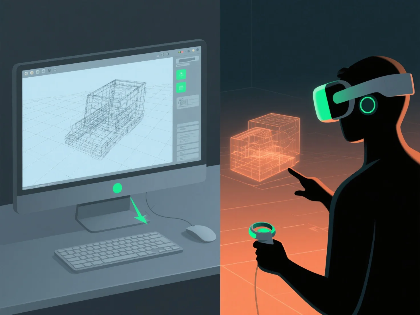 用于虚拟现实的3D建模工具与用于桌面应用的工具有何不同？