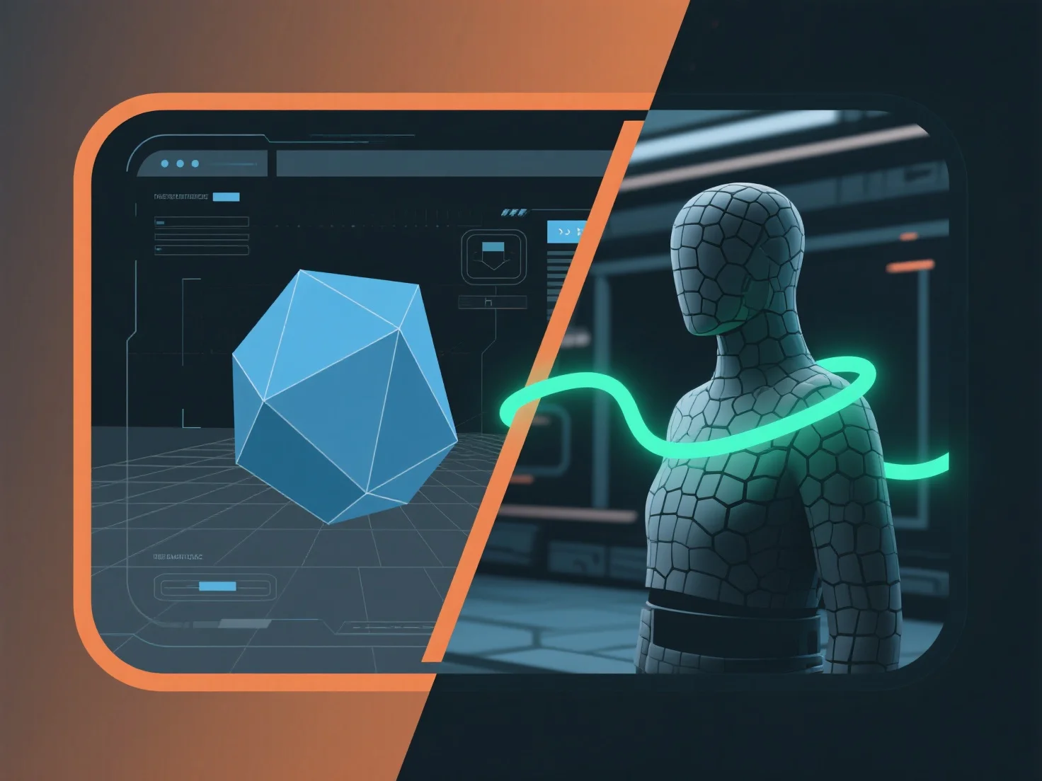 How can a 3D modeling tool be integrated with a game engine for real-time applications?