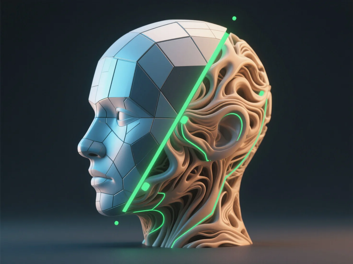 How do you combine procedural modeling with traditional 3D sculpting in a single project?