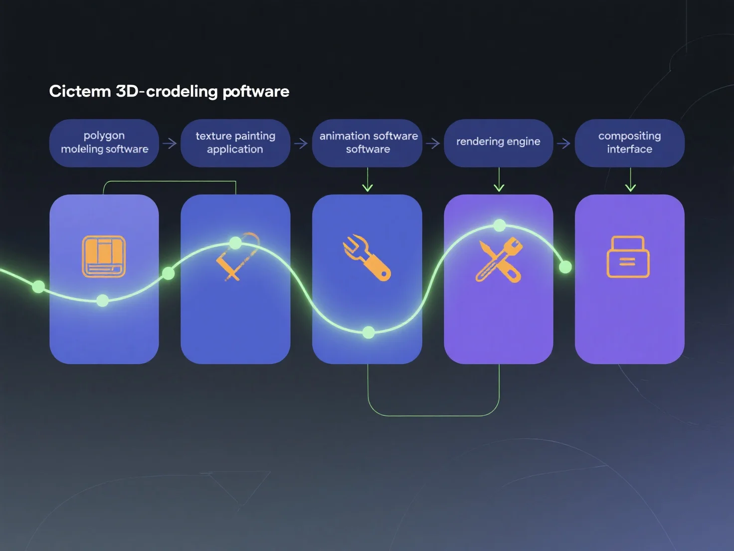 How do different tools integrate into the pipeline for creating cinematic 3D content?
