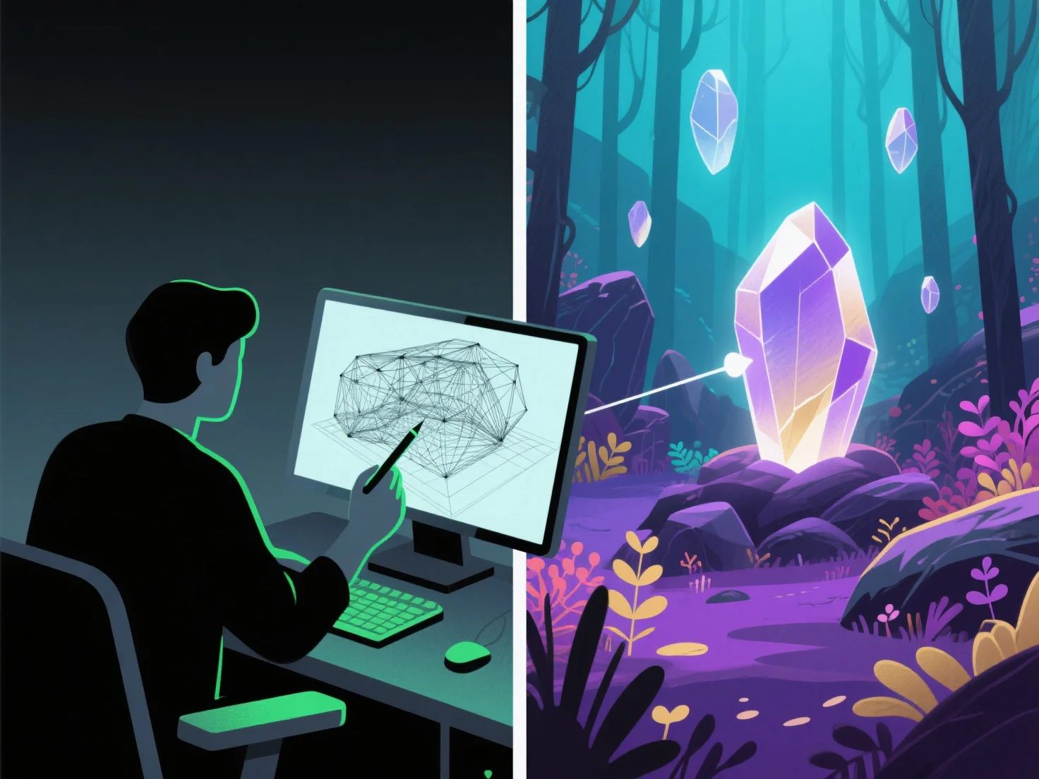 How do 3D modelers design environments for virtual reality experiences?