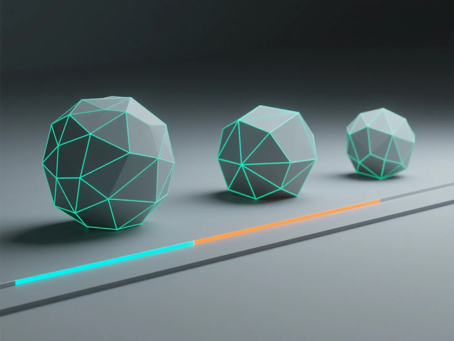 What are the key thresholds for file sizes and polygon counts in 3D models?