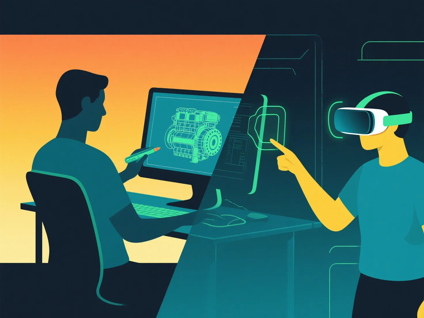 How does 3D modeling aid in the creation of virtual training simulations?