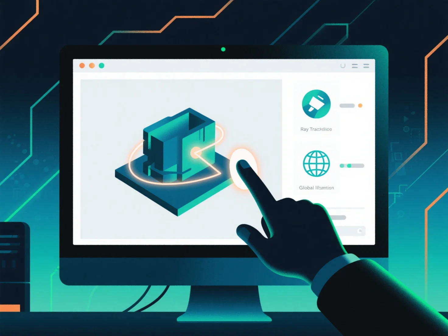 How do you integrate the latest rendering standards into a 3D design workflow?