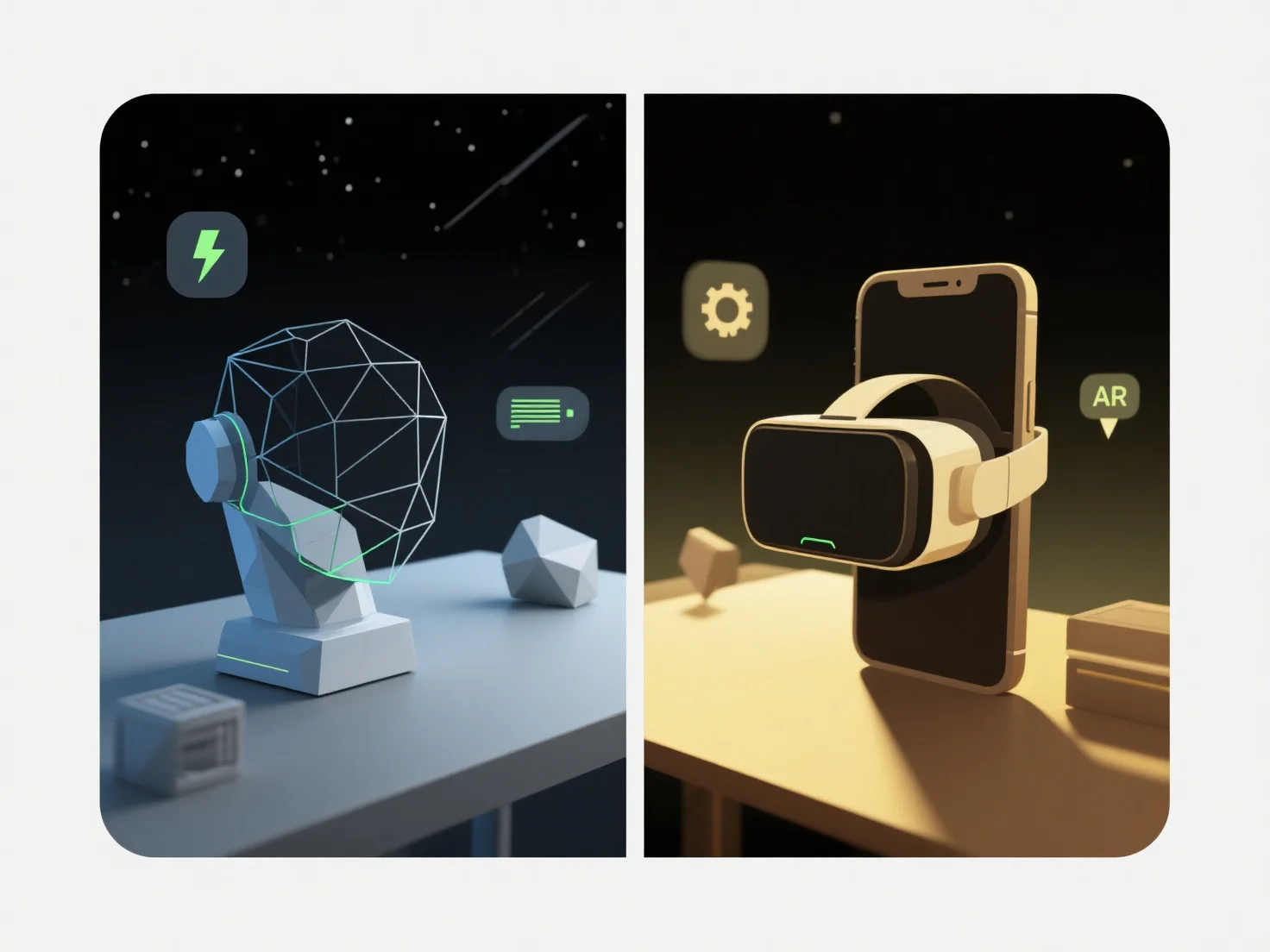 What are the adaptation requirements for 3D models used in virtual and augmented reality environments?