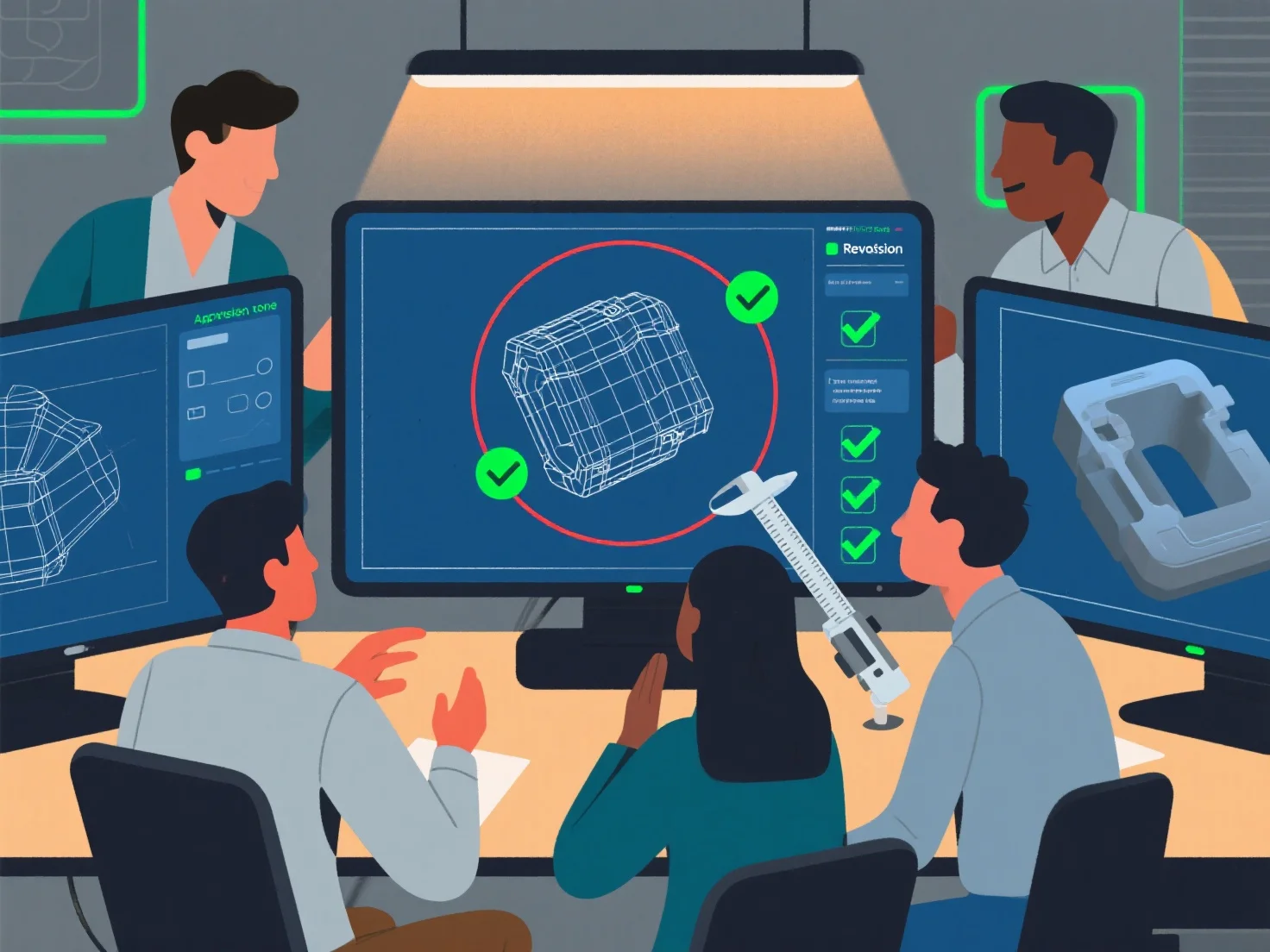 How do you maintain quality control in a collaborative 3D modeling project?