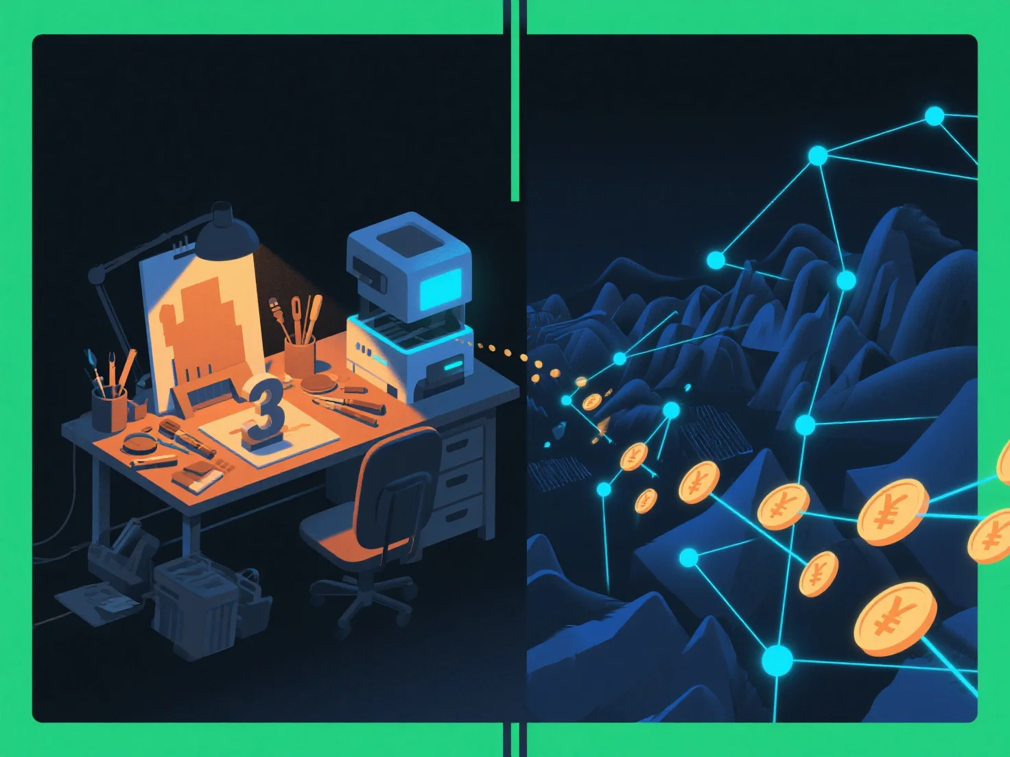 What is the financial benefit of using procedural generation for 3D environments?