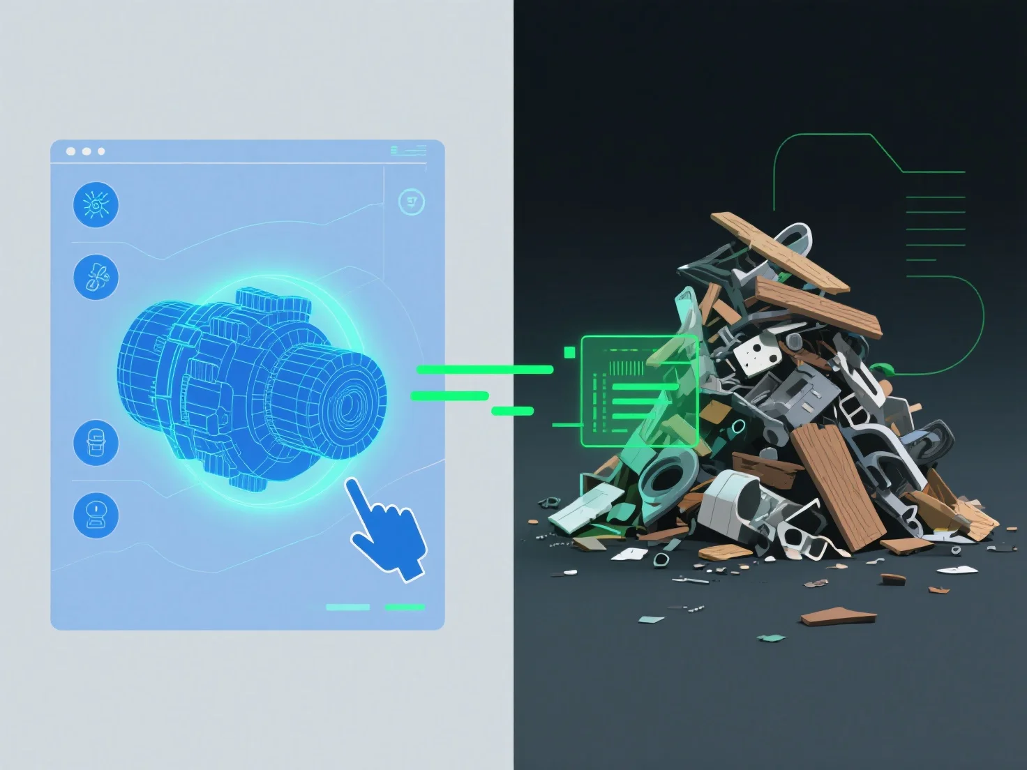 How does investing in 3D tools for virtual product testing save on physical materials?