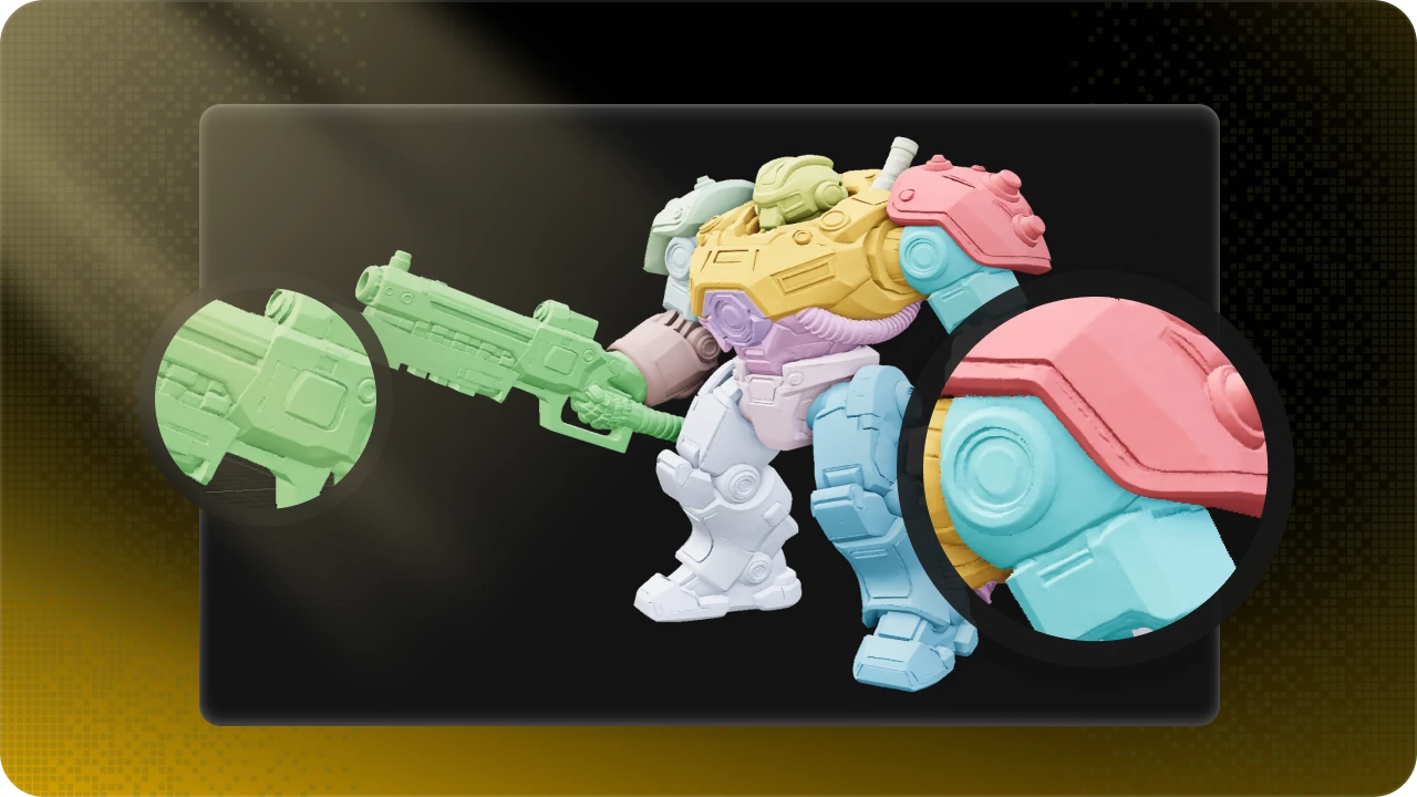 AI-powered semantic segmentation with clean color boundaries