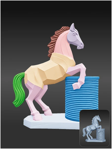 3D model segmentation example 2