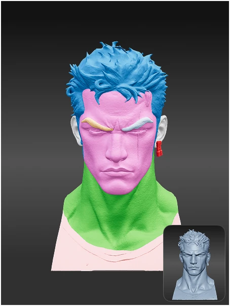 3D model segmentation example 3