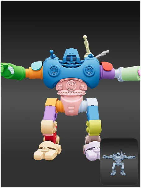 3D model segmentation example 4