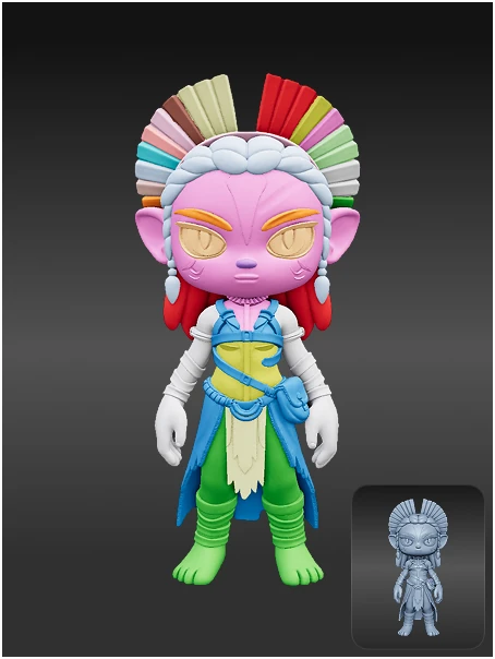 3D model segmentation example 6