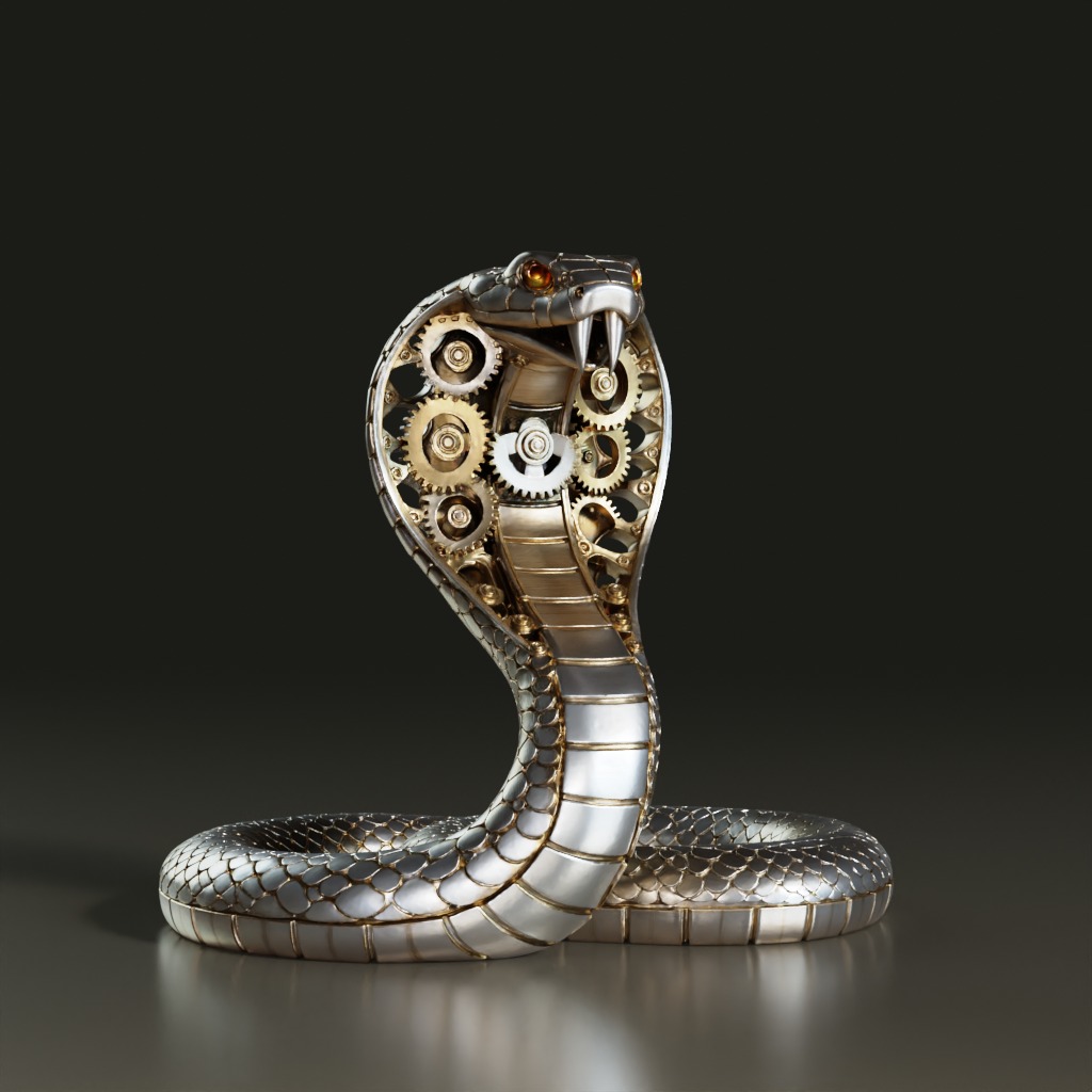 steampunk-mechanical-cobra-3d-model