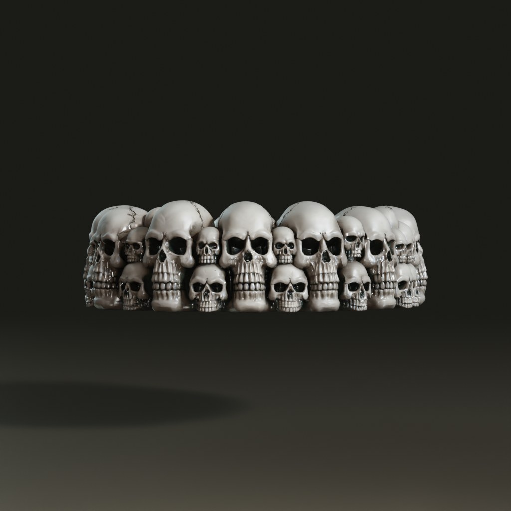 gothic-stylized-multi-skull-ashtray-3d-model