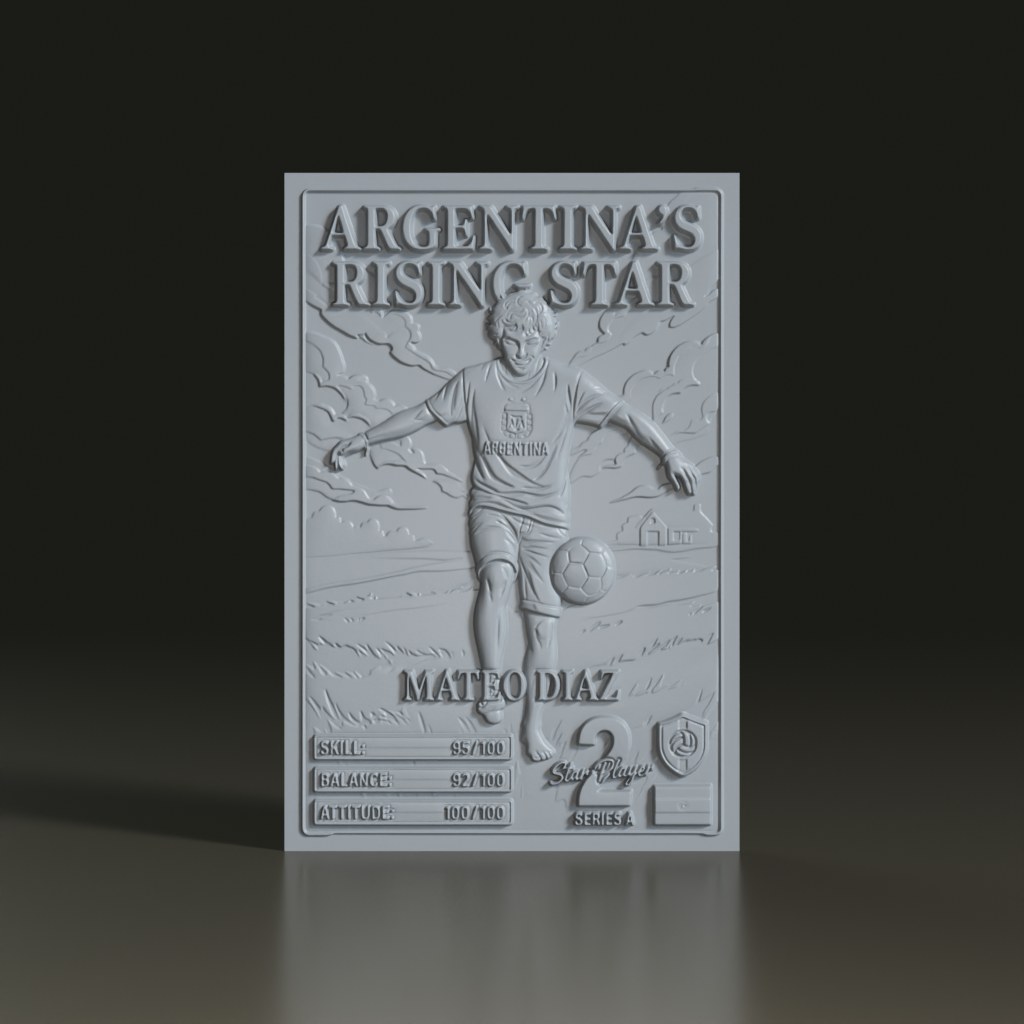 argentine-soccer-trading-card-3d-bas-relief-asset