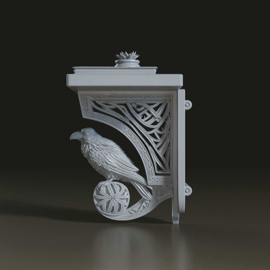 celtic-gothic-raven-wall-shelf-3d-model