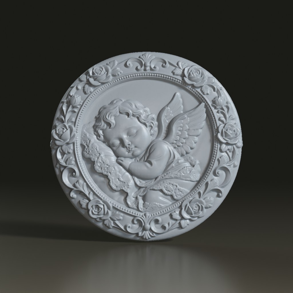 sleeping-cherub-angel-ornate-floral-bas-relief-3d-