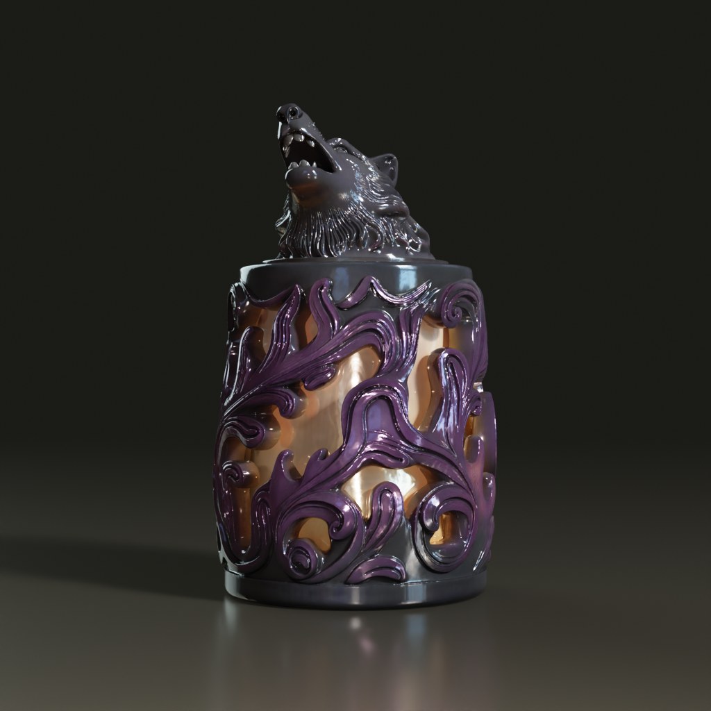 stylized-gothic-wolf-head-accent-lamp-3d-model