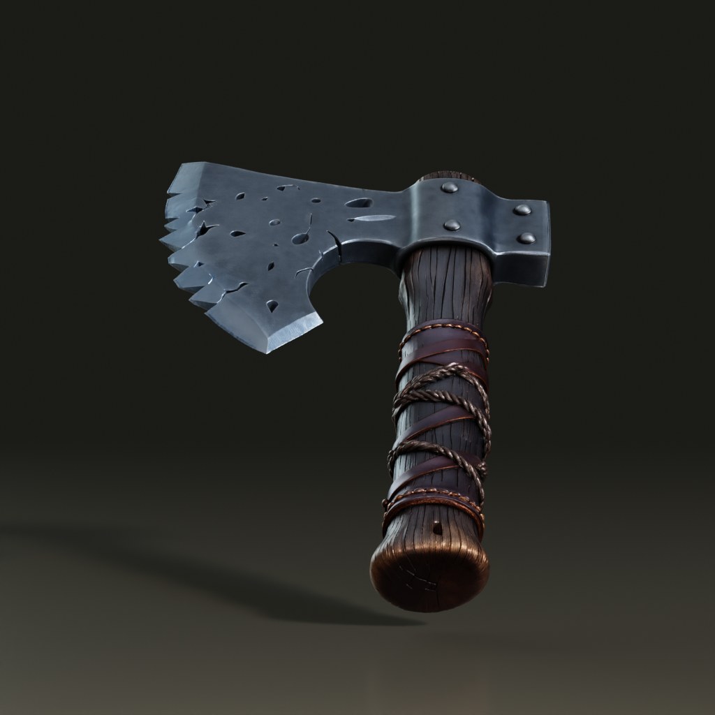 stylized-fantasy-viking-frost-battle-axe-3d-model