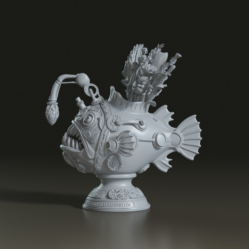 steampunk-stylized-anglerfish-vase-3d-model