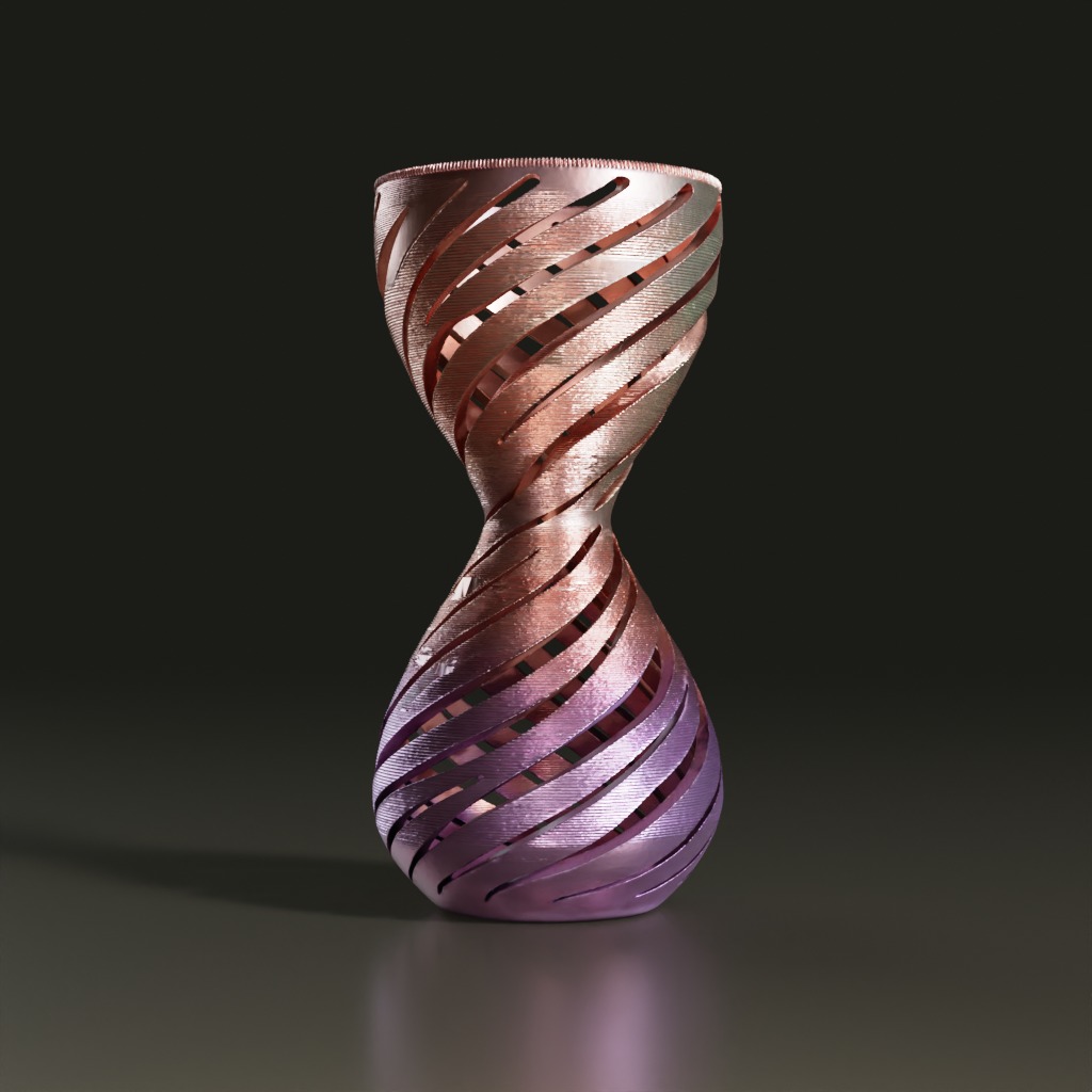 two-tone-metallic-spiral-hourglass-vase-3d-model