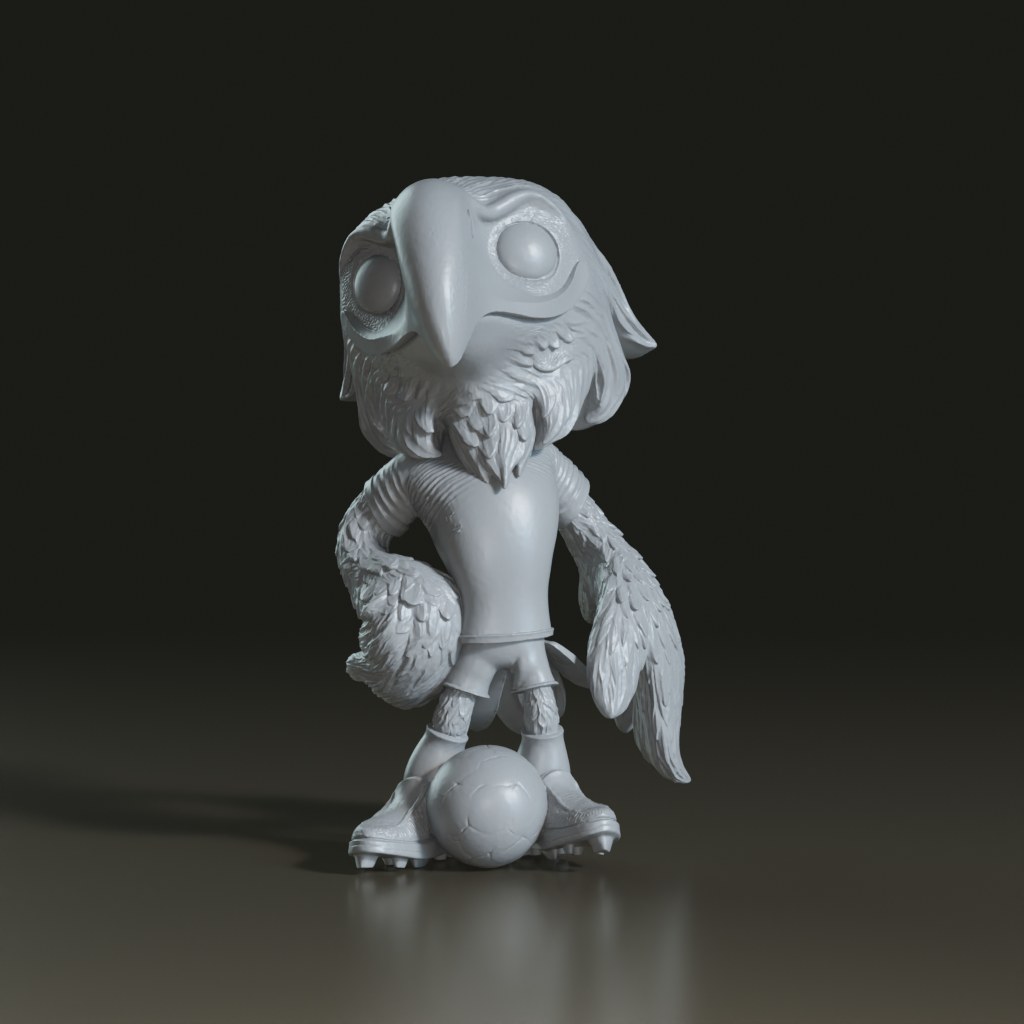 stylized-bald-eagle-soccer-mascot-3d-model