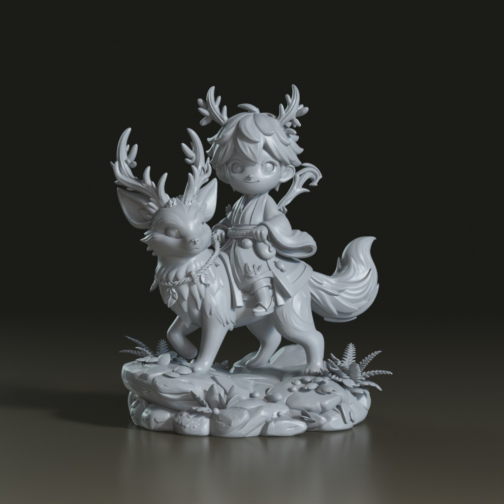 stylized-chibi-forest-boy-magical-antler-fox-3d-mo