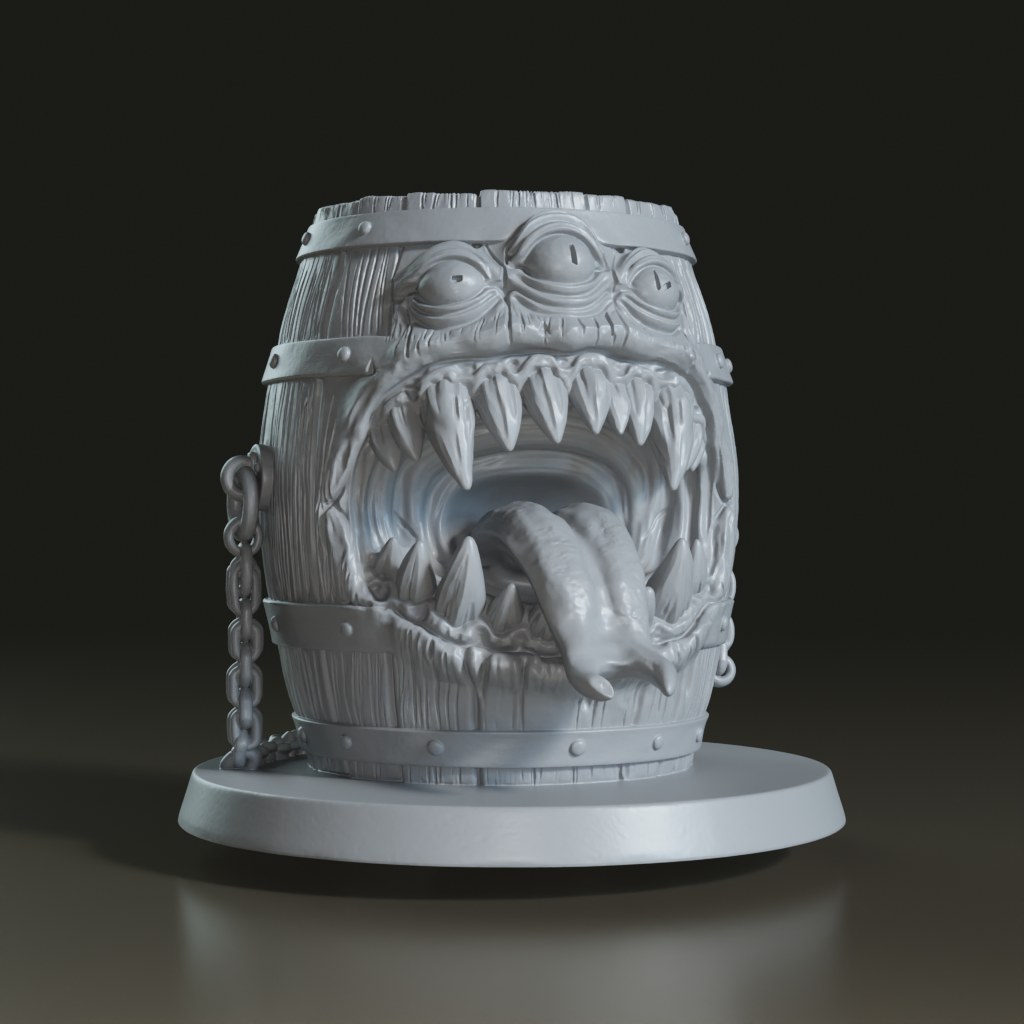 stylized-fantasy-barrel-mimic-3d-model