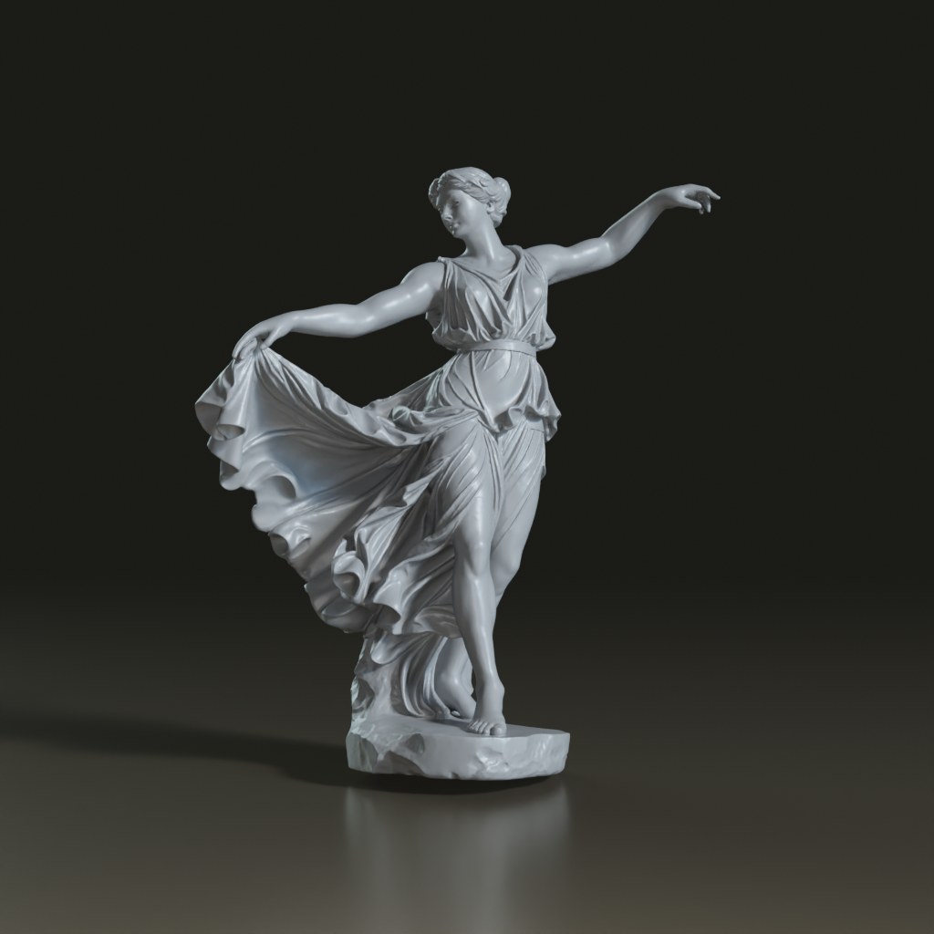 3D_Sculpture_Model_Classic_Greek_Female_Dancer