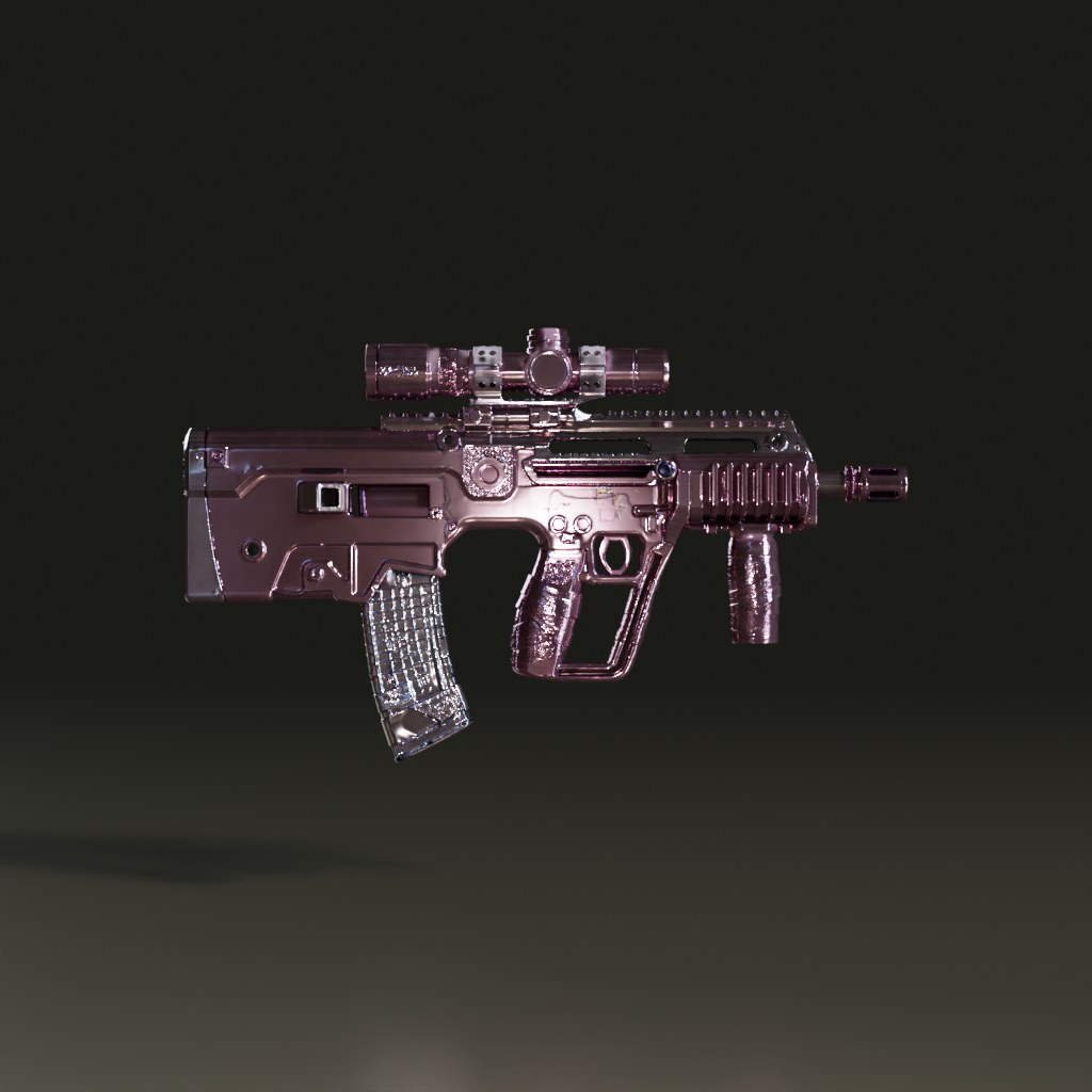 metallic-rose-gold-custom-bullpup-rifle-3d-model