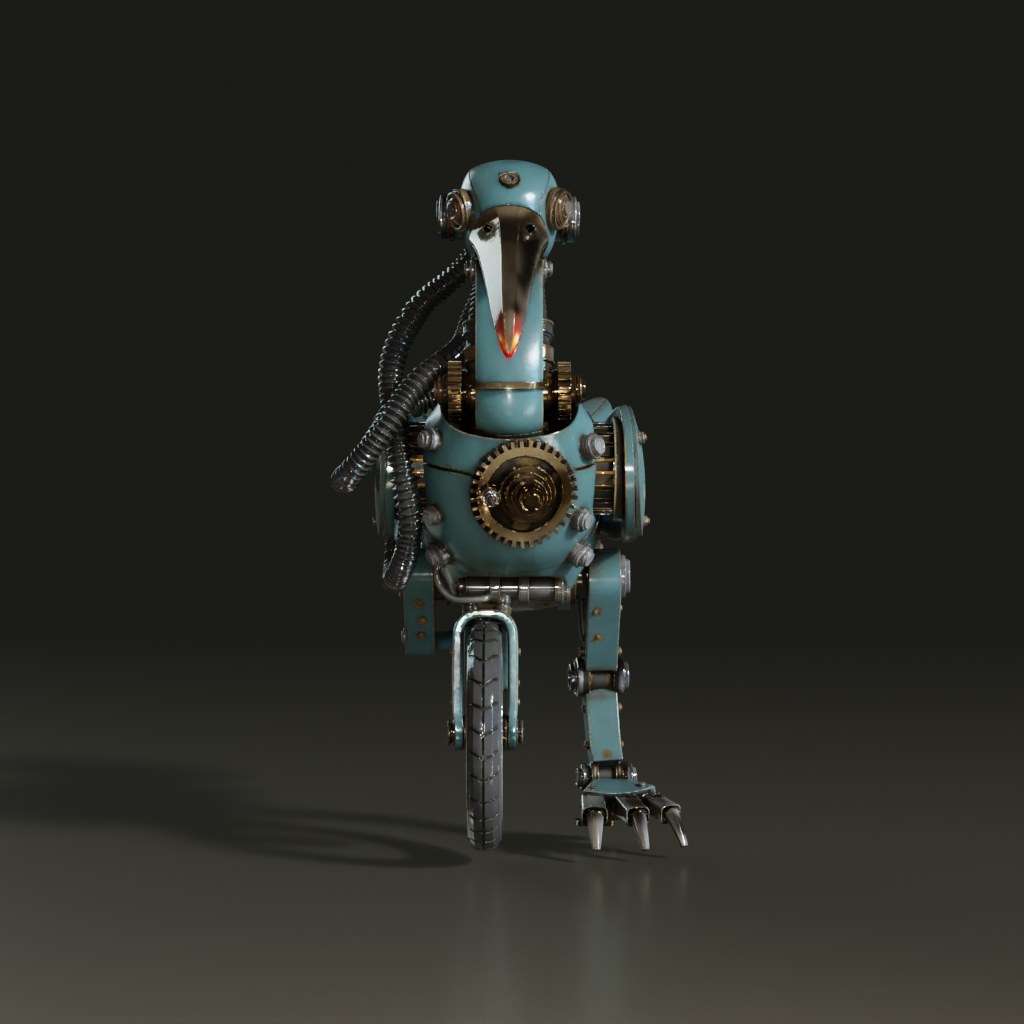 steampunk-stylized-robotic-bird-3d-model