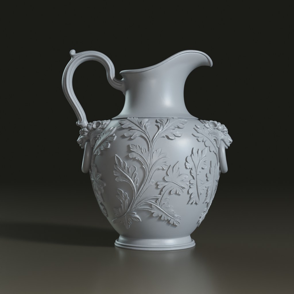 3D_Ornate_Pitcher_Sculpture_Model_Floral_Design
