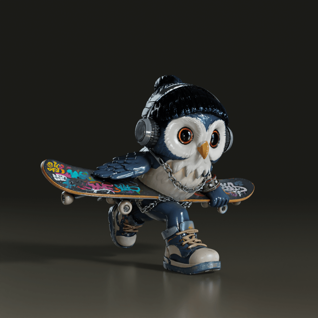 skateboarding-owl-character